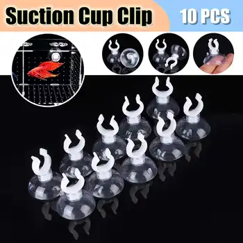 

10pcs 8 Sizes Pipe Clip Sucker Fish Tank Air Pump Clamp Oxygen Tube Clip Heating Rod Clamp Thermometer Clip Aquarium Suction Cup