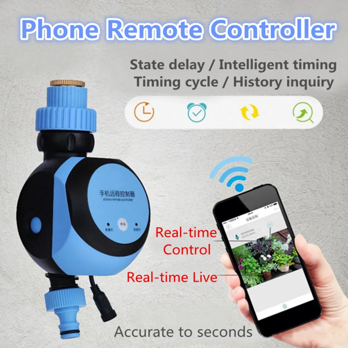 

Automatic WIFI Garden Water Timer Irrigation Controller Phone Remote Control Electronic Garden Watering Timer Controller System