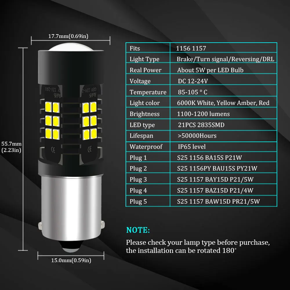BMT P21/5 Вт P21/4 W PR21/5 Вт светодиодный BAZ15D BAW15D BAY15D автомобиля светодиодный лампы 1156 P21W PY21W BA15S BAU15S Автомобильный светодиодный тормозной фонарь задний фонарь заднего хода