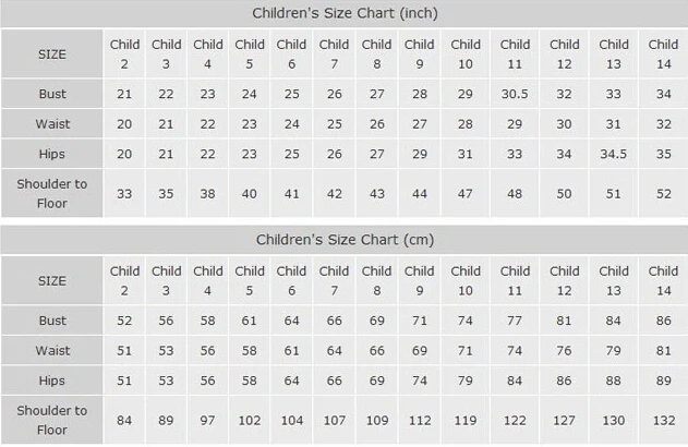 child size