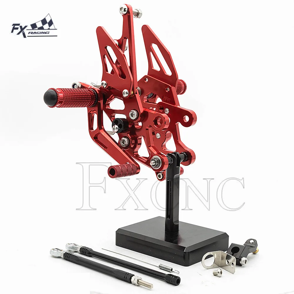CNC регулируемый мотоцикл Rearset подножка задний Набор для Yamaha FZ1 2006- алюминиевый Подножки подножки педали