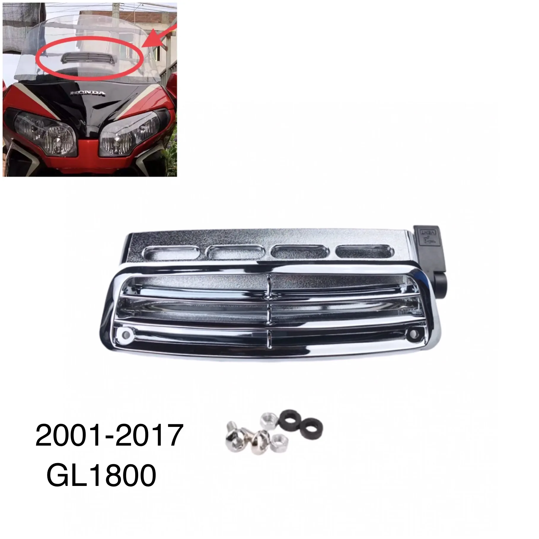 ホンダゴールドウィングGL1800 2pcバイククロームフェアリングタンクトリムABS 2001-2011 ホンダ（HONDA）2018年 GOLDWING Tour Dual Clutch Transmission・フル