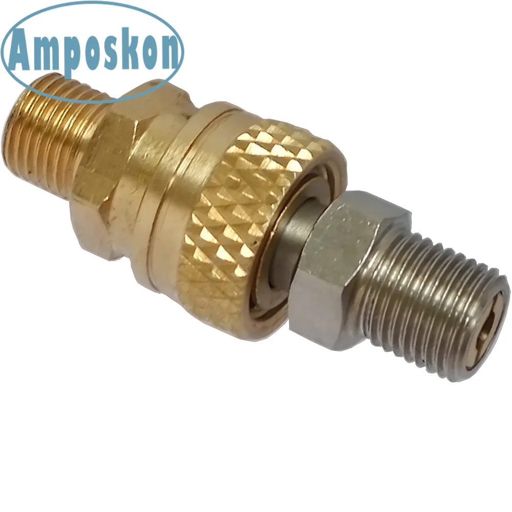 

2PCS New Hot Paintball PCP Fill Fitting Female Male Disconnect Coupler M10 x 1 1/8 BSPP Shooting Paintball Accessories Hunting