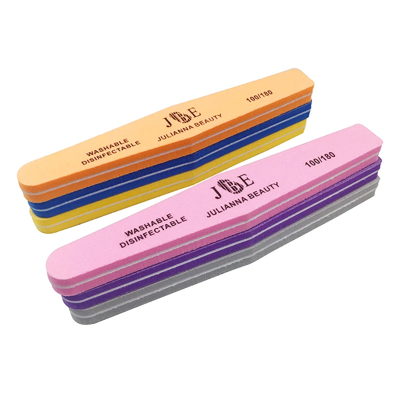 25Pcs/lot 100/180 Nail Files Nail Art Beauty Salon Buffer Sandpaper Sponge Polisher Manicure Pedicure Nail Glitter Tools