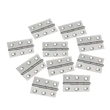 10 Pcs Hinges 3-inch 66 * 38mm Stainless Steel Folding Butt Hinge For Family Cabinet Drawer Furniture Hardware Door Hinge