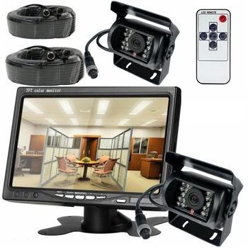 

4 PIN LED Back Up Camera Monitor Rear View Night Vision Waterproof For Truck RV