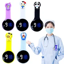 Fashion Cartoon Silicone Nurse Watches Girls Digital LED Doctor Watch and Date
