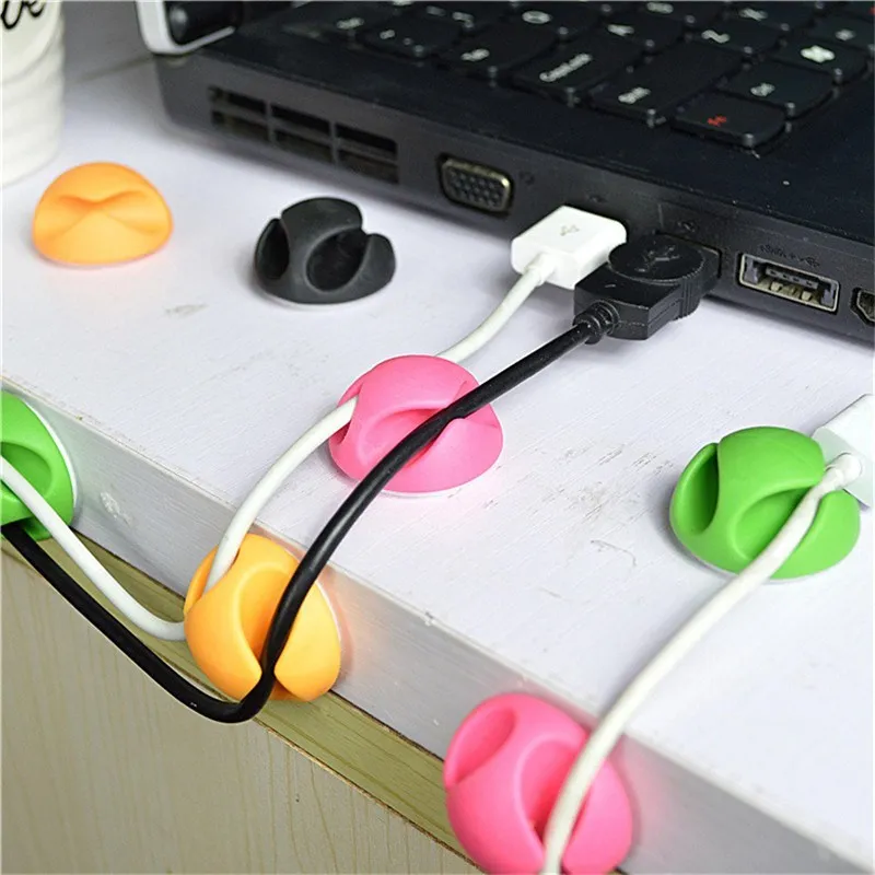 1 комплект USB Кабельный органайзер сматыватель настольный держатель для