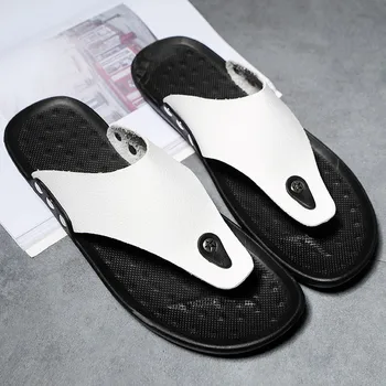 

Summer Men Shoes Slippers Rome Flip Flop Beach Slipper Comfortable T-Strap Open Toe Slipper Casual Summer Male Fashion #5.5