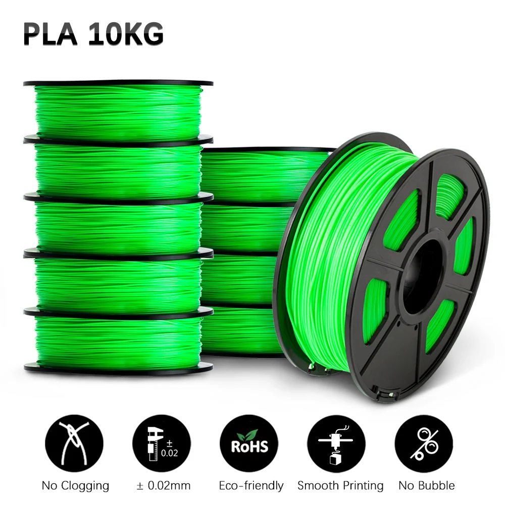 SUNLU PLA 3D Printer Filament 10 Rolls/Set PLA PLUS 3D Filament Bulk Sale 3D Printing Materials For 3D Pen best pla filament 3D Printing Materials