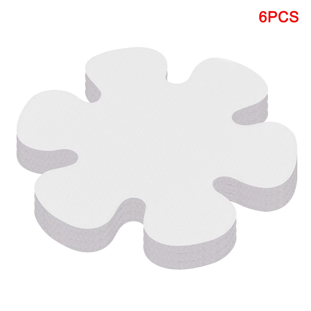 Противоскользящие наклейки, защитные полоски для ванной, снежинка, ступени для душа, наклейки для ванной, лента P666 - Цвет: 6pcs