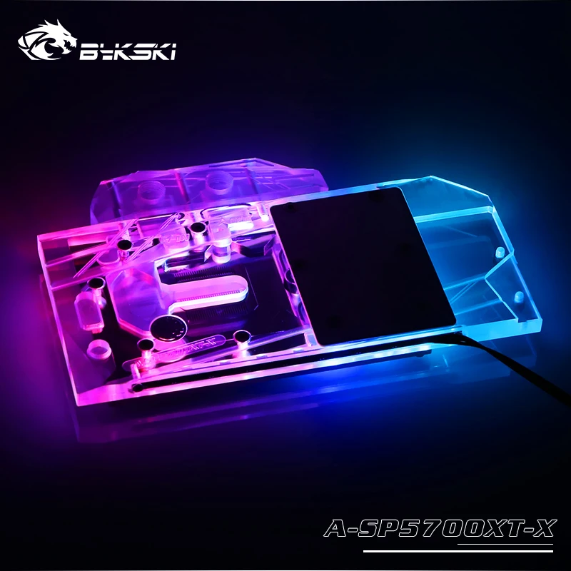 Водяной блок Bykski для Sapphire RX 5700 XT Pulse MSI RX5700XT MECH/evoamd GPU Card с полным покрытием медная