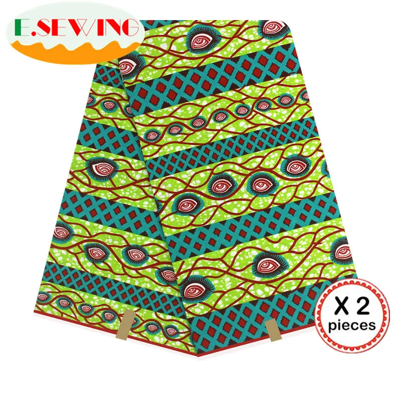 Африканская восковая ткань с принтом Анкара для шитья Анкара африканская ткань 12 ярдов нигерийская хлопковая ткань Гана для платья 81037