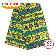 Африканская восковая ткань с принтом Анкара для шитья Анкара африканская ткань 12 ярдов нигерийская хлопковая ткань Гана для платья 81037