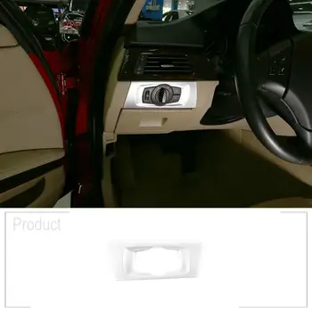 

ABS Chrome For BMW 3 Series E90 2005-2012 Car Headlight Switch Frame Trim Left Hand Drive Accessories