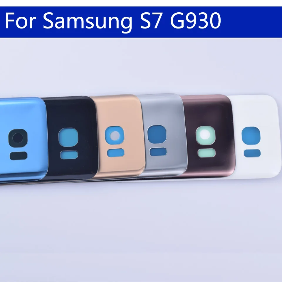 Задняя крышка для аккумулятора S7 Samsung Galaxy G930 G930F G930A задняя корпус двери запасные