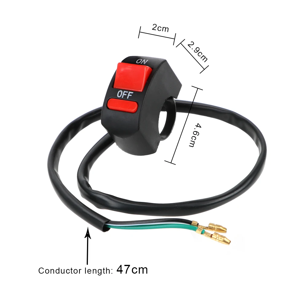 LEEPEE мотоциклетные переключатели кнопка включения/выключения Черный для мотора мотоцикла ATV велосипед универсальный руль мотоцикла переключатель зажигания