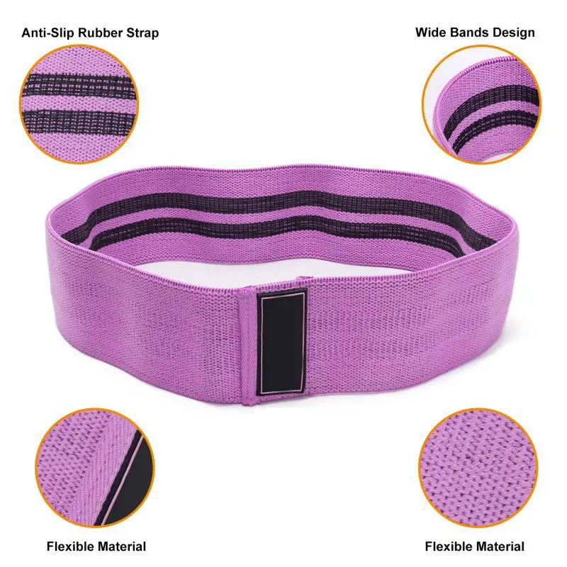 Men&women Hip Resistance Bands Booty Leg Exercise Elastic Bands For gym Yoga Stretching Training Fitness Workout