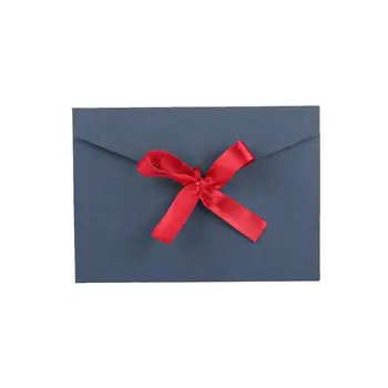 

Paper Envelope Exquisite Creative 17.5*12.5cm Ribbon Party Crafts Kraft Paper Envelope 10pcs Festival Wedding Card Envelopes