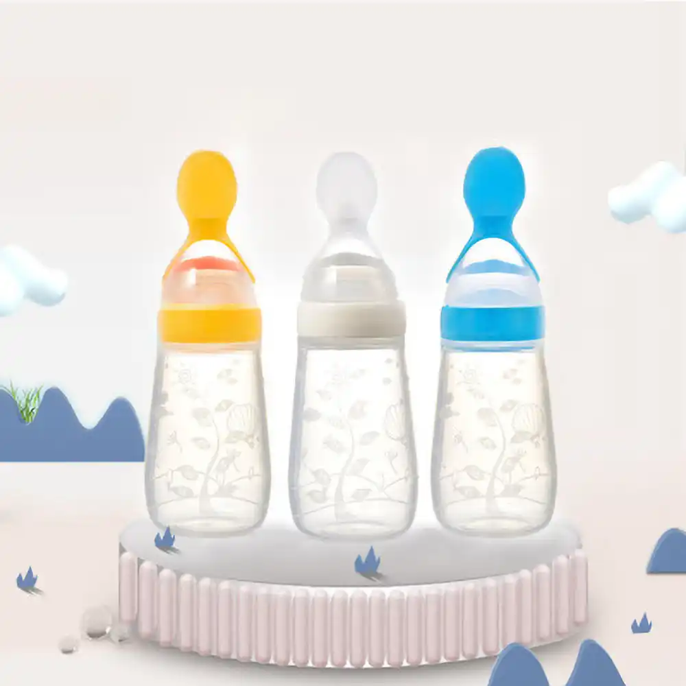 rice cereal in baby bottle