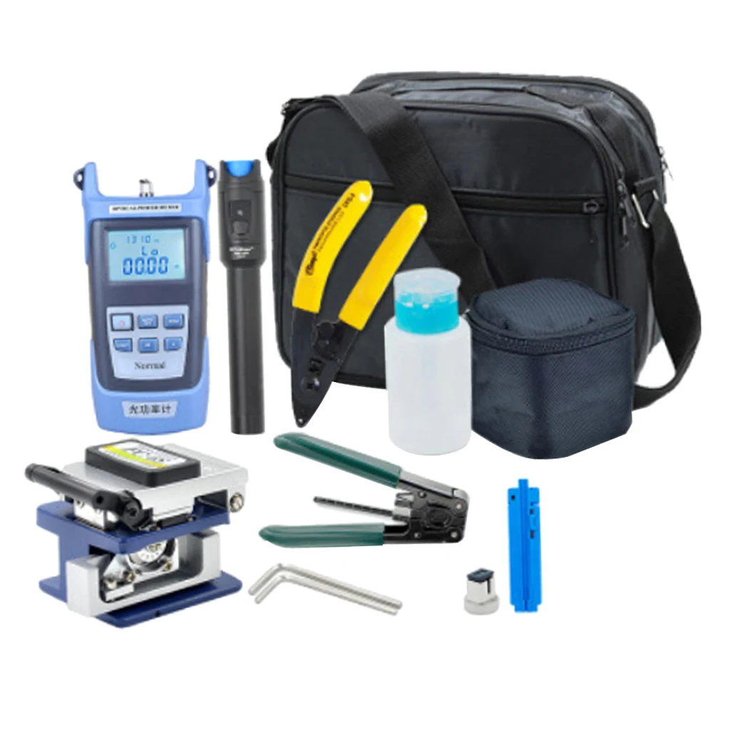 

Fiber Optic FTTH Termination Tool Kit With Power Meter Fault Finder