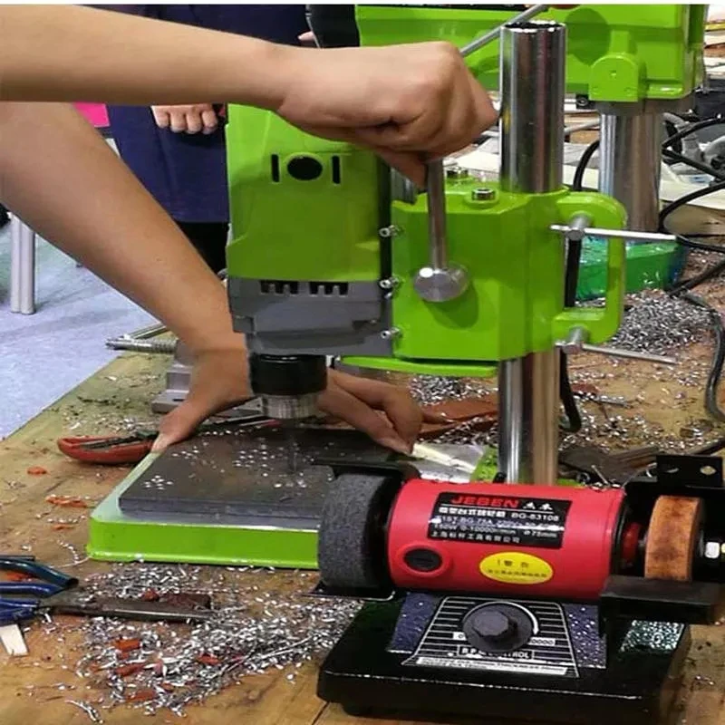 ALLSOME 710W BG-5156E Bench Drill Stand Mini Electric Bench Drilling Machine Vise Mini Precision Mi