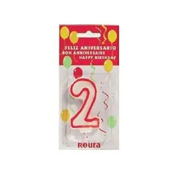 

1x Roura Birthday Cake Candle Number 2