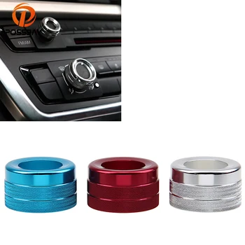 

POSSBAY 3Pcs Aluminum Radio Button Cover for BMW 5/6 Series 5GT Car Interior Air Conditioning Heat Control Switch Knobs