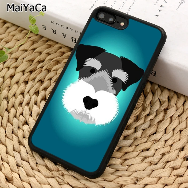 MaiYaCa Новый миниатюрный чехол для телефона щенка шнауцера iPhone 5 6 7 8 plus 11 12 13 Pro X XR XS Max