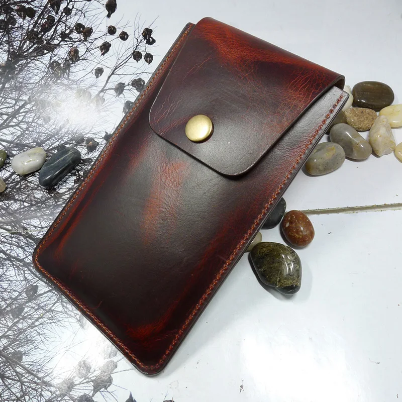 blongk Multifunctional Universal Genuine Leather Phone Case Waist Pack Belt Bag With Card Holder for iphone Samsung Huawei Xiaom