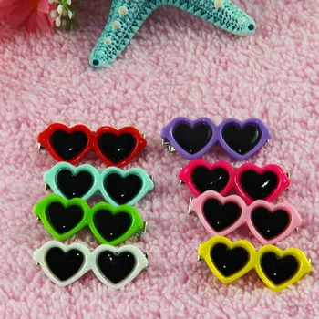 

1 Pc Pet Lovely Heart Sunglasses Hairpins Pet Dog Ca Bows Hair Clips Puppy Dogs Cats Teddy Pet Hair Decor Pet Supplies New DIY