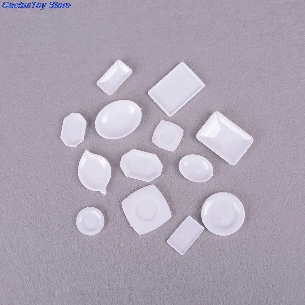 33Pcs Doll Kitchen Acrylic Mini Tableware Accessories Miniatures Cup Plate Dish 1:12 Decor Toys for Kids Girl Gifts For Children