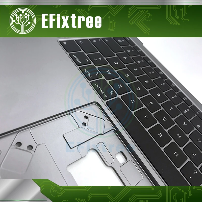 Чехол plamreset Space Gray для Macbook Air retina 1" 13,3" A1932, чехол с клавиатурой, французский макет MRE82 EMC 3184
