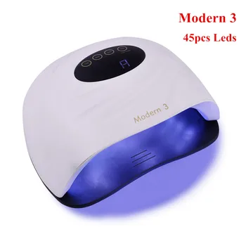 

120W UV Lamp LED Nail Dryer High Power For All Nails Gel Polish Curing Lamp Auto Sensor with Bottom Timer Button Manicure Tools