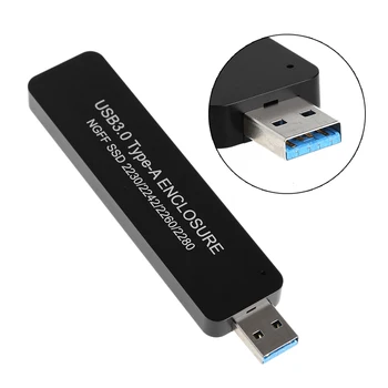 

M.2 SSD Reader NGFF to USB 3.0 External SSD Enclosure Case SATA Based Key B Solid State Drive Adapter For 2280 2260 2242 2230