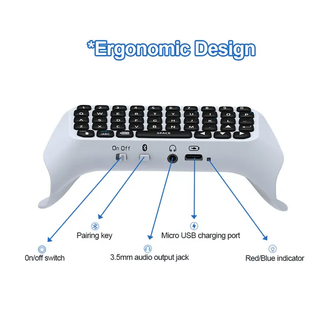 49321-2d8a77.jpg Manette de jeu sans fil Bluetooth, 3.5mm, avec haut-parleur intégré