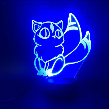 

Kirara Inuyasha Alarm Clock Base Present Led Night Ligh Bright Base Lamp Desk Office Directly Supply Bluetoot Nightlight Decor