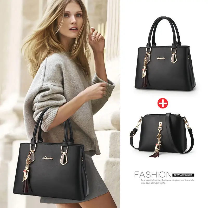 

New Style Different Size Bags WOMEN'S Bag New Style Europe And America Handbag Middle-aged Mommy Bag Fashion Large Bag Shoulder