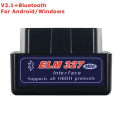 Compact Wireless OBD2 Car Diagnostic Code Reader and Scanner (BT ELM327 V2.1)