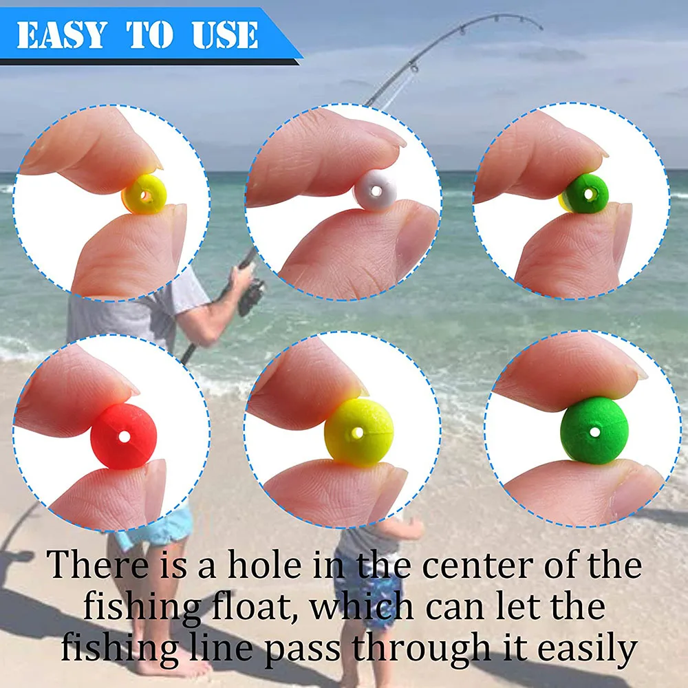 105Pcs/box Cylinder Foam Fishing Float Bobber Strike indicator fly fishing  Floating fishing light Buoys Floats for Fishing