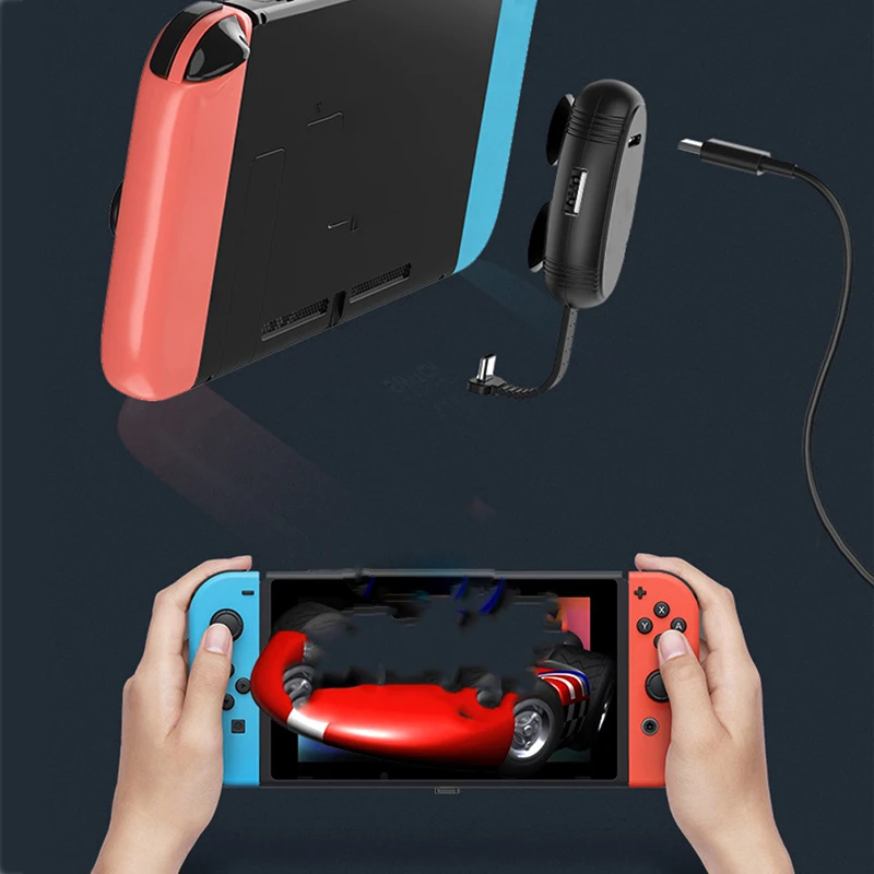 

2 in 1 Type C OTG Games for Nintend Switch / Switch Charging Adapter Lite Game Console Charging Adapter Converter USB Receiver