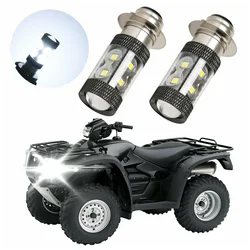 2pcs/set Motorcycle LED Headlight 6000K White H6M Light Replacement Accessories For YFZ450R Rhino 700 Raptor YFM660