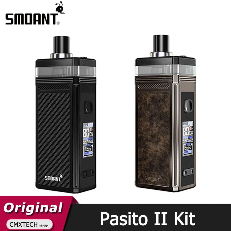 Original Smoant Pasito II Kit 6ml Pod Cartridge 2500mAh Battery TC Mod 80W 2 Electronic Cigarette Vape Vaporizer | Электроника
