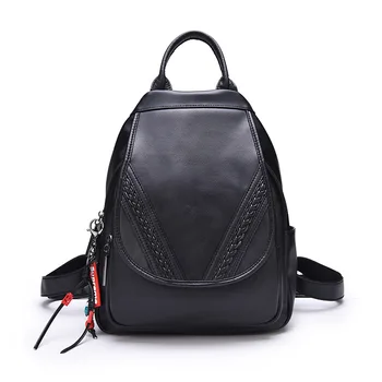 

MIWIND Women Backpack Genuine Leather ather Backpacks Softback Bags Brand Name Bag Casual Backpacks Girls Backpack LSJ157