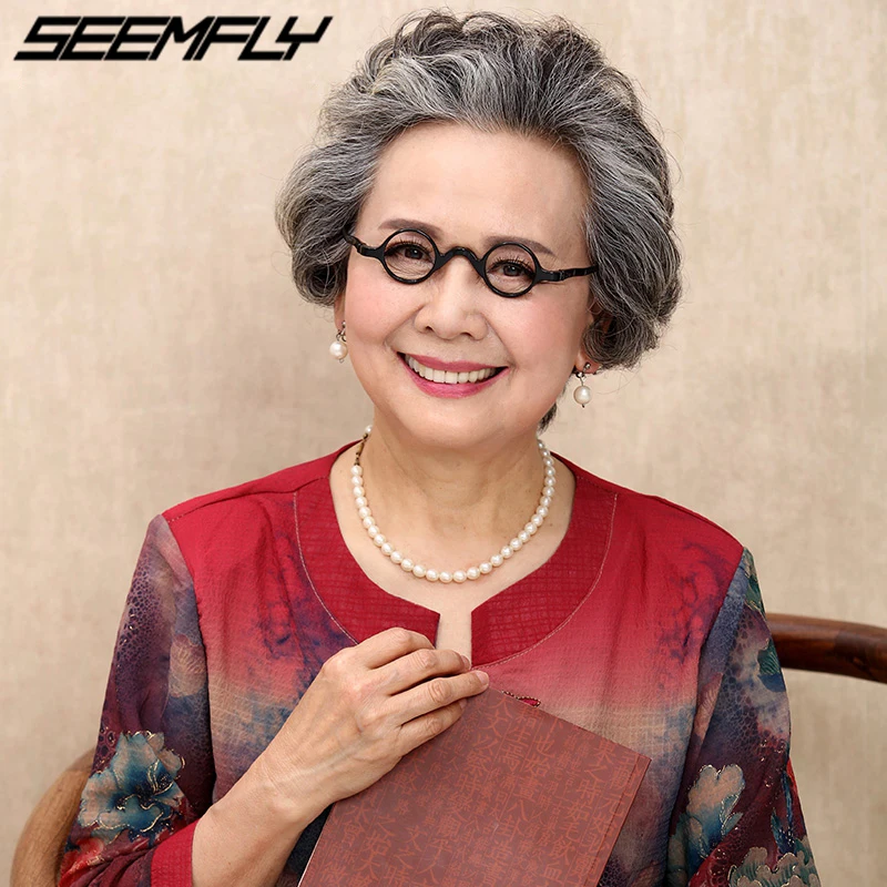 

Seemfly TR90 Round Reading Glasses Men Women Foldable Presbyopic Eyeglasses Comfortable Hyperopia Eyewear +1.0 To +4.0 Unisex