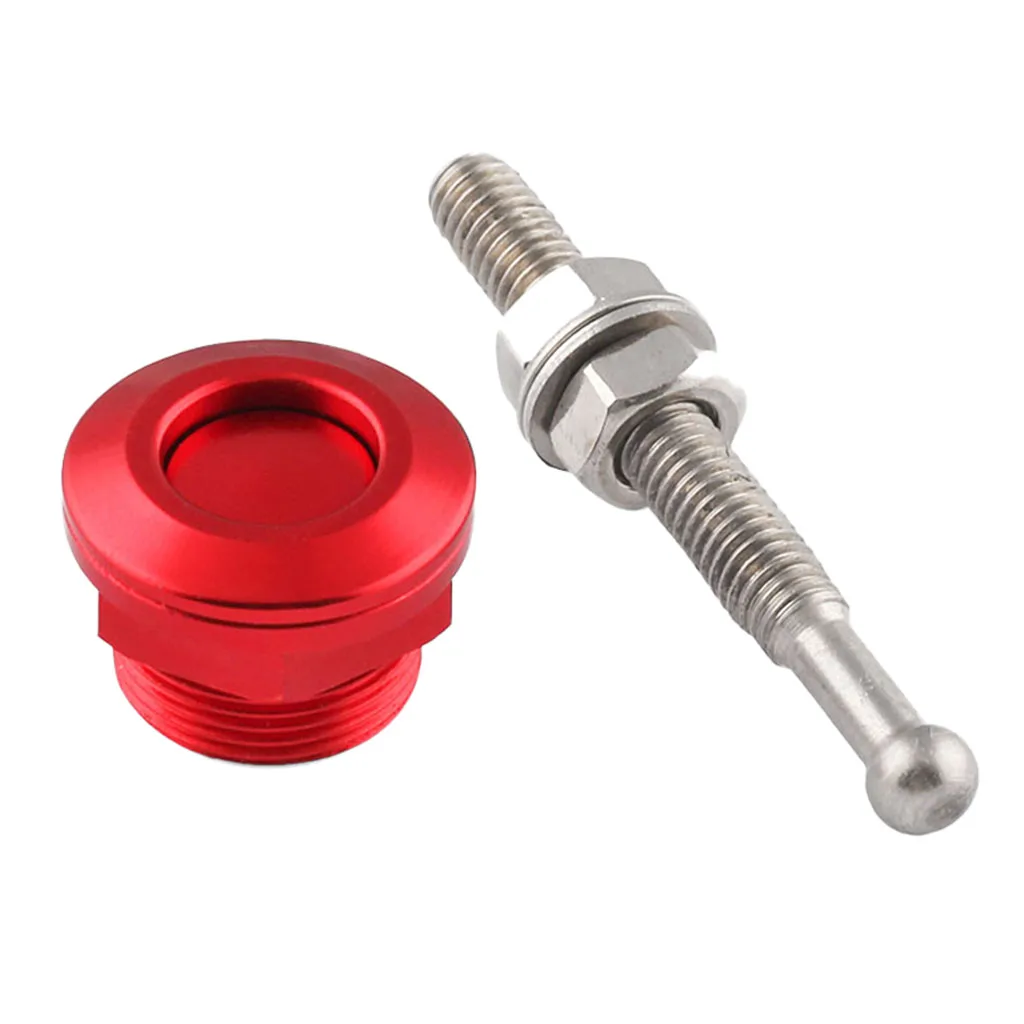 High Quality 22mm Push Button Quick Release Bonnet Hood Pins Latch Red