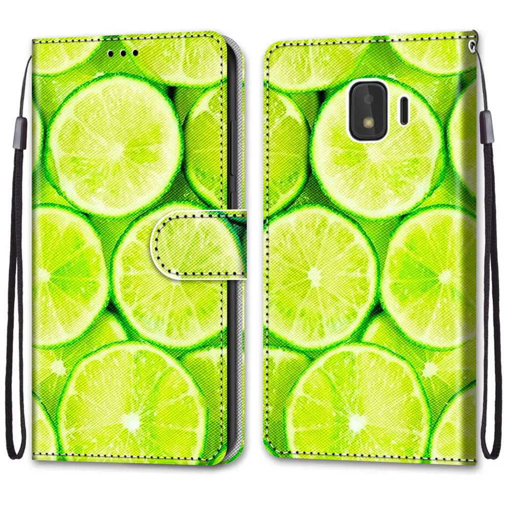 Leather Case For Samsung Galaxy J1 J3 2016 J2 Core Prime Grand Prime Plus Pro J2 2018 J3 2017 Phone Case Flip Wallet Book Cover kawaii samsung phone cases