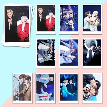 

10PCS/Set KPOP EXO CHANYEOL BAEKHYUN Self Made Paper Lomo Cards Photo Card Poster HD Photocard Fans Gift Collection