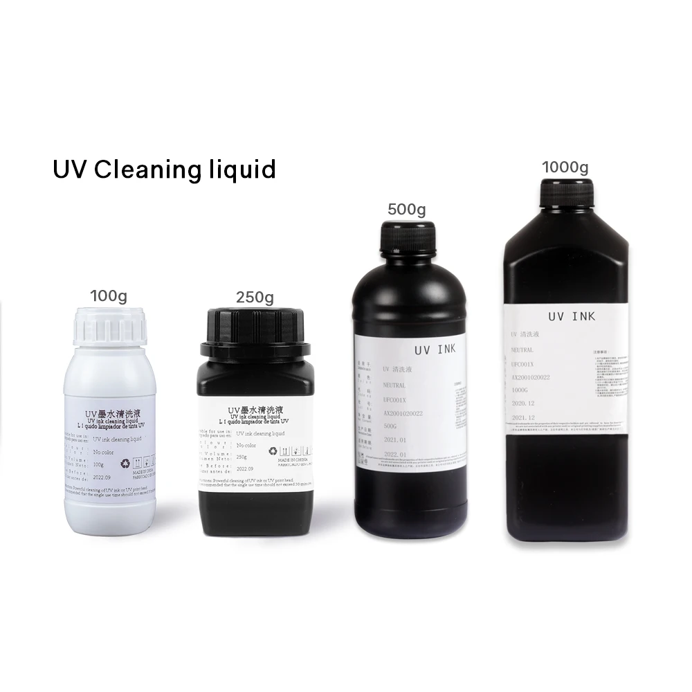 Tinta uv um Líquido de Limpeza Poderoso Usado após a Tinta uv Entupimento Epson L1800 R1390 L805 L800 Dx5 Dx7 Dx9 Cabeça de Impressão Limpeza 1000g Cartuchos de tinta - Imagem 3