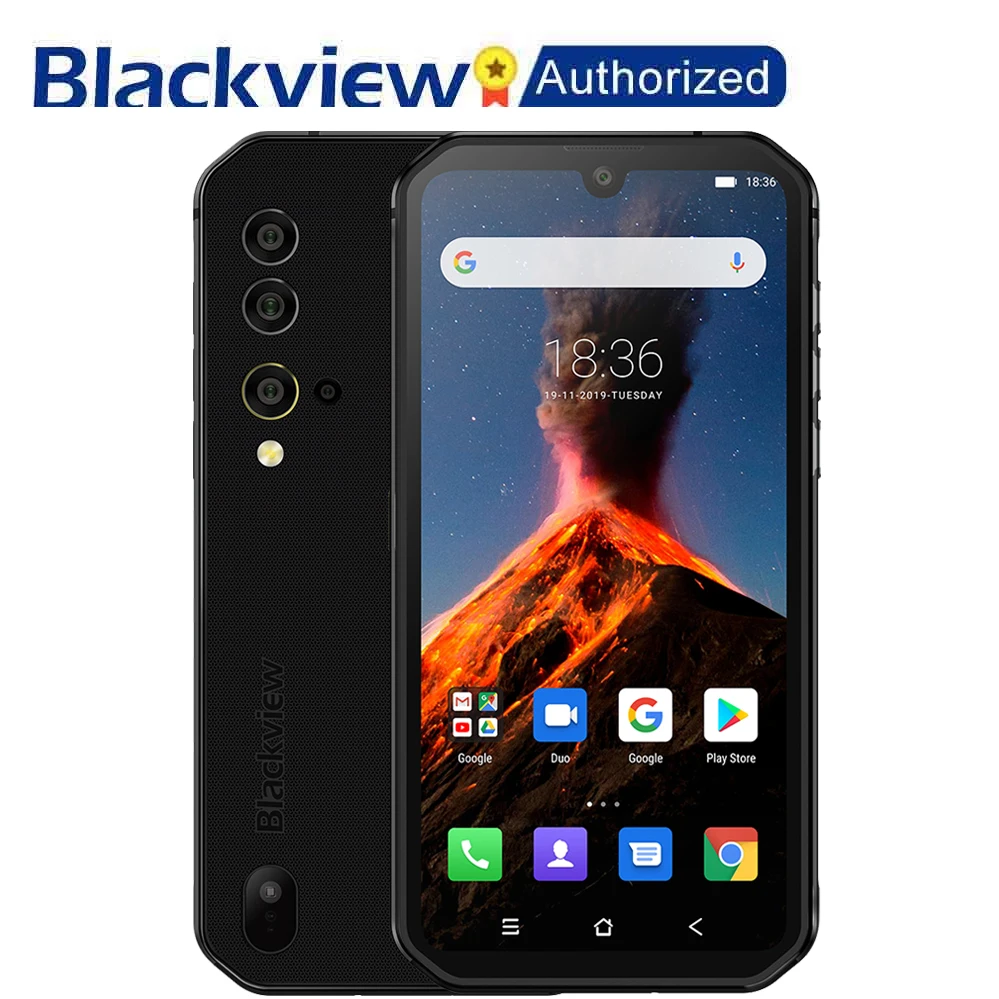 

Blackview BV9900 Helio P90 Octa Core 8+256GB IP68 Rugged Mobile Phone Android 9.0 48MP Quad Rear Camera NFC Smartphone Global 4G